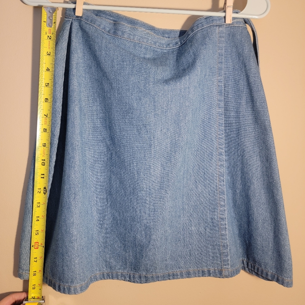 SW8th Vintage Denim Wrap Skirt Size S